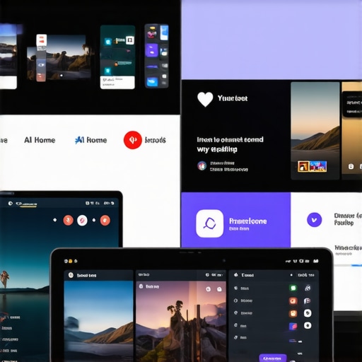 Modern media streaming setup featuring multiple devices and smart home controls.