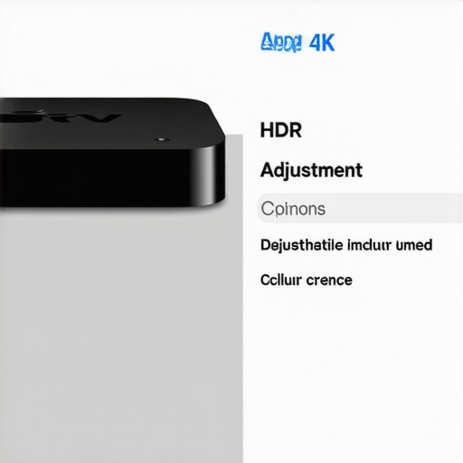 Display settings on Apple TV 4K highlighting HDR and video matching options.