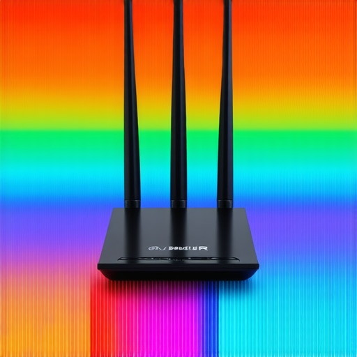 Diagram showing WiFi router settings and channel selection for improved streaming performance
