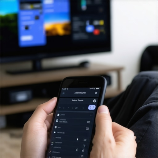 Person analyzing Wi-Fi networks on a tablet to improve streaming performance.