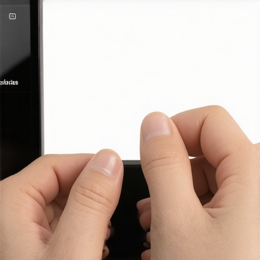 Person changing display refresh rate on Android TV menu.